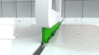 FUGINATOR® Grout Brush - Grout Cleaning in Bathroom, Toilet, Kitchen - Cleaning Wall and Floor Tiles - Handy Brush for Grout and Tiles - Gap Cleaning Brush for Tight Spaces (White/Green)