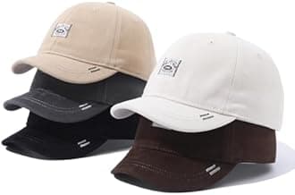 Mens Baseball Cap Short Brim Hats Casual Summer Trucker Hat Low Profile Dad Hats Short Billed Cadet Cap Umpire Hats