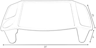 Basicwise Kids Lap Desk Tray, Portable Activity Table, Green, Set of 12 (QI003253G.12)