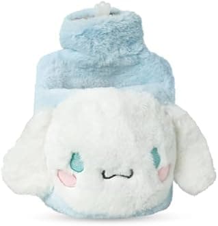 Cinnamoroll Hot Water Bag with Cinnamoroll Plush Cover Refillable Anti-leakage PVC Period Pain Relief, Relieve Cramp, Back Pain