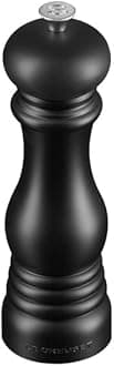 Le Creuset Classic Adjustable Salt Mill Grinder, Chip-Resistant ABS Plastic, Anti-Corrosion, 40g, 21 cm, Matte Black, 96002000000000