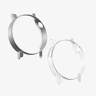 kwmobile Cases Compatible with CMF by Nothing Watch Pro 2 (D398) - Set of 2 Fitness Tracker Screen Protectors - Silver/Transparent