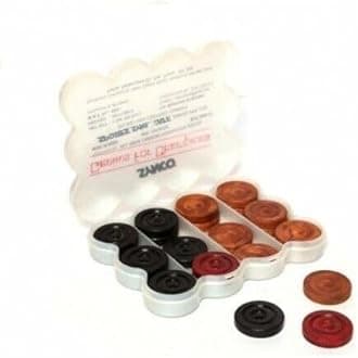 Synco Professional Wooden Carrom Coins Set | 24 Carrom Board Coins in Special Case (Genius for Champion)