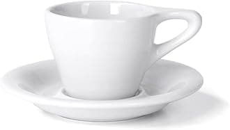 notNeutral LINO Porcelain Cup & Saucer (White) (2, 3 oz)