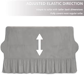 NICEEC Loveseat Cover Super Soft 1-Piece Light Grey Slipcover for Loveseats Stretch Universal Spandex Couch Cover for Living Room Easy Fit Washable Furniture Sofa Protector with Skirt