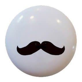 Mustache Gentleman Ceramic Knobs Kitchen Drawer Cabinet Vanity Closet Pulls 677