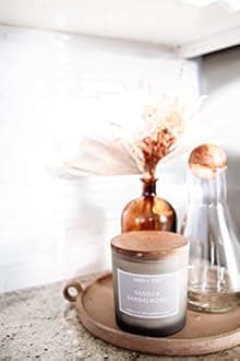 Sand + Fog Scented Candles - Harvest Wreath - Additional Scents and Sizes - 3 Wicks 100% Cotton Lead-Free - Luxury Air Freshening Jar Candles - Perfect Home Decor - 21 oz