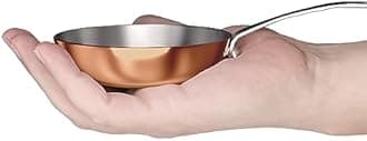 Macevia Mini Sauce Pan, Stainless Steel Small Pot with Handle, Multipurpose Use for Home or Restaurant (0.12 Quart/4")