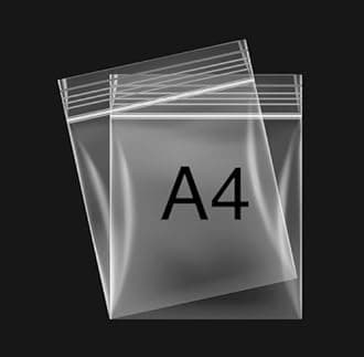 100 Grip Seal Bags I Strong Resealable Zip Lock I Reusable Clear Plastic Bags I Polythene Packaging for Food Storage Jewellery Medicine (9 x 12.5 inch)