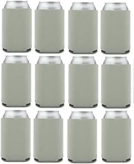 Can Cooler Sleeves Blank Poly Foam (12, Frost)