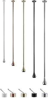 Bathroom Bathtub Hang Ceiling Faucet Solid Brass Ceiling Basin Faucet Wall Mounted Tub Mixer Tap Spout Ceiling Water Drop Taps (Rose Gold-A)