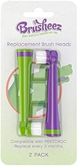Snappy the Croc : Brusheez Electronic Toothbrush Replacement Brush Heads (Snappy the Croc)–2 Pack