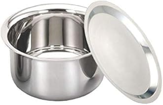 Super HK Patila/Bhagona/Tapeli Stainless Steel with LID (Stainless Steel, 1.5 Litre)