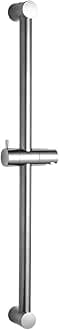 Shower Slide Bar 24 in Segmental Slide Bar Adjustable Installation Distance 18-24 in with 360° Adjustable Handheld Shower Head Holder for Bathroom, Screw Wall Mounted, Chrome Finish
