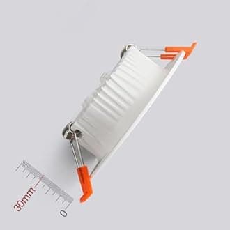 24W LED Recessed Ceiling Spotlights, 4000K Neutral White Ultra Slim Panel Light, Cut Φ190-210mm, AC110-240V Round Downlights for Living Room Office, 10 Pack