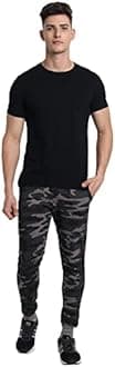 Peppyzone Men's Cotton Camouflage Slim Fit Track Pants for Men & Joggers | Durable Sports Trackpant – Ideal for Gym, Casual, Running & Active Wear | Men Trackpants