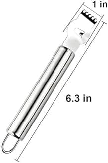 Livtor Stainless Steel Lemon Zester Grater, Lemon zester tool,citrus zester tool for Orange Citrus Peeler with Channel Knife
