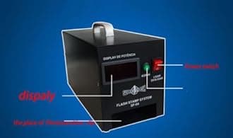 Self Inking Flash Stamp Seal Maker Photosensitive seal machine 220V