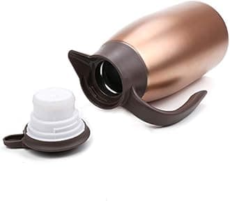 68oz Coffee Carafe Airpot Insulated Coffee Thermos Urn Stainless Steel Vacuum Thermal Pot Flask for Coffee, Hot Water, Tea, Hot Beverage - Keep 12 Hours Hot, 24 Hours Cold -Gold