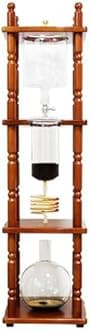 Ice Drip Cold Brew Coffee Maker - Large Capacity 25 Cups (3000ml) Slow Drip Ice Chilling Tower With Wood Frame - Coffee Lovers