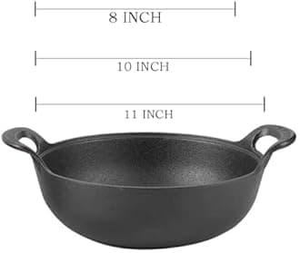 Cast Iron Wok with Handles (9" inch)