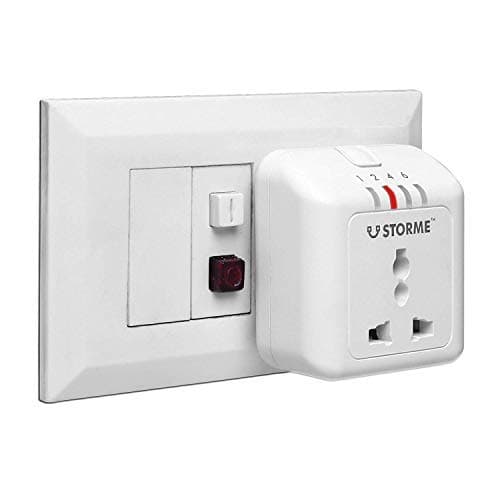 Storme Timer Automatic Power Cut-Off Socket (White, Pack of 2)