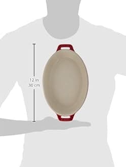 STAUB Ceramics Oval Baking Dish Set, 2-piece, Cherry