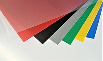 Plastic Sheet Polypropylene Coloured ViPrint Graphic Arts 0.8mm Thick A5 to A2 (Black, A2-600 x 420mm (23.4 x 16.5 in))
