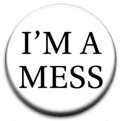 I'm A Mess Sid Vicious Small Retro Badge