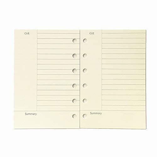 A7 Refill, 6 Ring Binder Refill,4.84 x 3.23'', Harphia(Cornell)