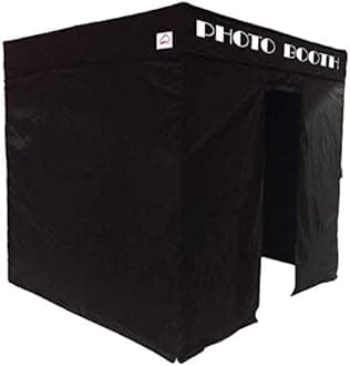 Impact Canopy 5' x 5' Pop-Up Portable Photo Booth Tent Studio with Roller Bag, Black