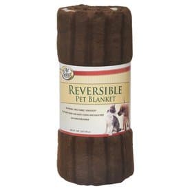 Pet Select Reversible Brown Cotton Rectangular Pet Blanket 30 x 40 inch
