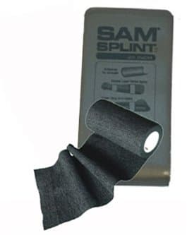 SAM® SPLINT COMBO PACK (GRAY FLAT 36" SPLINT & BLACK COHESIVE WRAP)