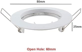 Pack of 10 Recessed GU5.3 MR16 Fitting Zinc Alloy Satin Nickel Lights