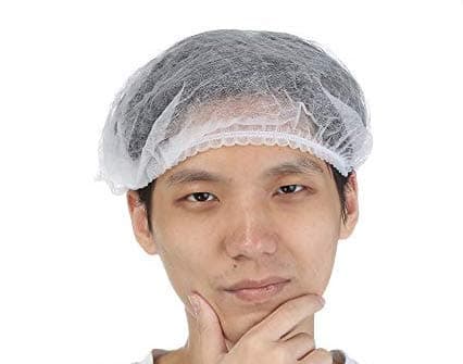 Disposable Chef Caps | Chef Caps for Kitchen | Disposable Stretchable caps for Hygiene (Pack of 100) | TDH Enterprises