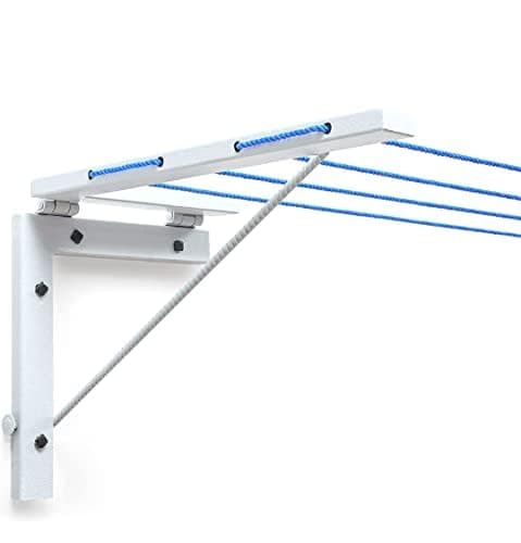 Scale Collapsible Folding Balcony Space Saving Wall Mount Cloth Drying Rack