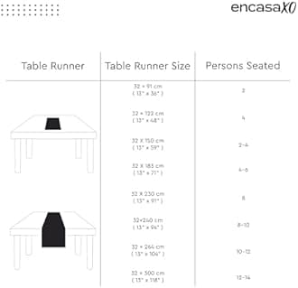 Encasa XO Table Runner 13"x59" Long | Cotton Canvas Fabric | Mauve Solid Color | Machine Washable & Durable