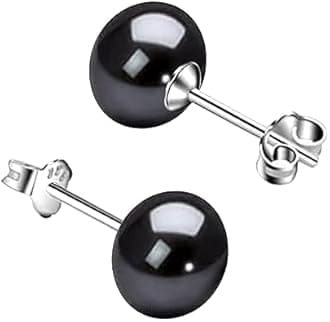 SIVYAA Fresh Water Pearl Earrings Set | Pure 925 Sterling Silver | High Lustre Real Pearl Studs| Gift Item for Women & Girls | 6 Month Warranty