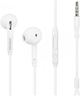 Samsung EO-EG920LW OEM Wired 3.5mm Headset with Microphone for Samsung Galaxy S7/S7 Edge (In Jewel Case) - White