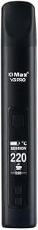 Xmax V3 Pro Dry Herb Vaporizer Kit - Herbs, Concentrate & Oil, Isolated Air Path, Removable Battery, Aluminium Body, USB-C - Four Colours (Black)