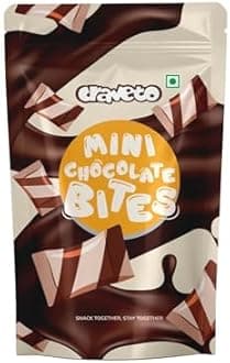 Craveto Chocolate Wafer Bites - Pack of 4| 300g (75g x 4) | Cream Filled Choco Pockets| Chocolatey Snacks that will ring in nostalgia | Choco Treats for Kids