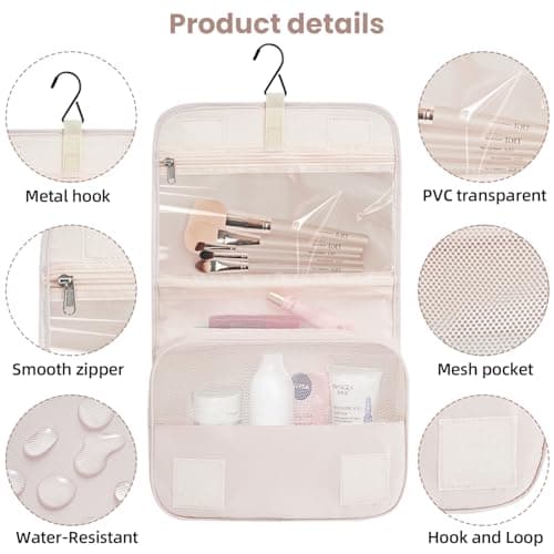 BAGAIL 6 Sets/8 Sets/10 Sets Packing Cubes Various Sizes Packing Organizer for Travel Accessories/Luggage Carry-On Suitcase, Cream, 10 Set, Full Mesh 10 Sets