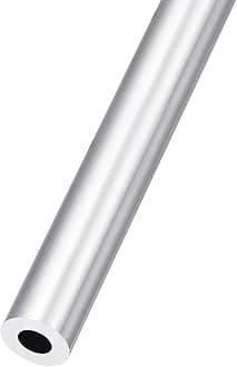 METALLIXITY 6063 Aluminum Tube (14mm OD x 7mm ID x 300mm L), Aluminum Round Tubing - for Home Furnishing, Machinery, DIY Handicraft