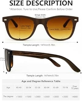 YayGlasz XL Oversize Bifocal Reading Sunglasses for Men/Women – Gradient Tinted Sun Readers for Big Head