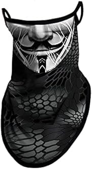 Obacle Neck Gaiter Face Mask with Ear Loops Bandana Face Mask Scarf Face Cover for Men Women