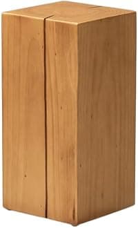 Wooden Cube Pedestal For Parties, Vintage Texture Sculpture Display Base, Floor-Standing Photography Props Columns, Strong Load-Bearing Plinth Stand(Brown-A,30x30x70cm)