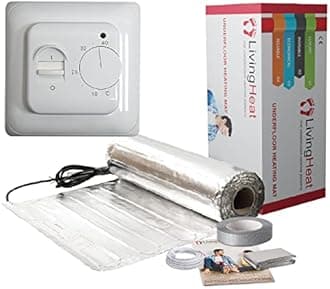 Underfloor Heating Kit for Under Laminate & Wood Floors, Electric 150w /m² with M1 Manual Thermostat, 20/m²