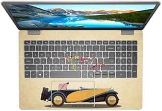 Namo Arts Full Body Laptop Skins Sticker Laminated HD Quality Vinyl fits Upto 15.6 inches Compatible with Dell, Lenovo, Acer, HP, Asus - Vintage Car Classic D8 SS100-Self-Adhesive