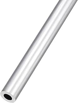 METALLIXITY 6063 Aluminum Tube (11mm OD x 6mm ID x 300mm L), Aluminum Round Tubing - for Home Furnishing, Machinery, DIY Handicraft