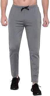 BLUE STAR SHARK Men's Slim Fit Track Pants – Joggers for Running, Gym, Sports, and Casual Wear | Multipurpose Activewear Lower for Men & Boys | Stylish Summer Trousers & Night Pants